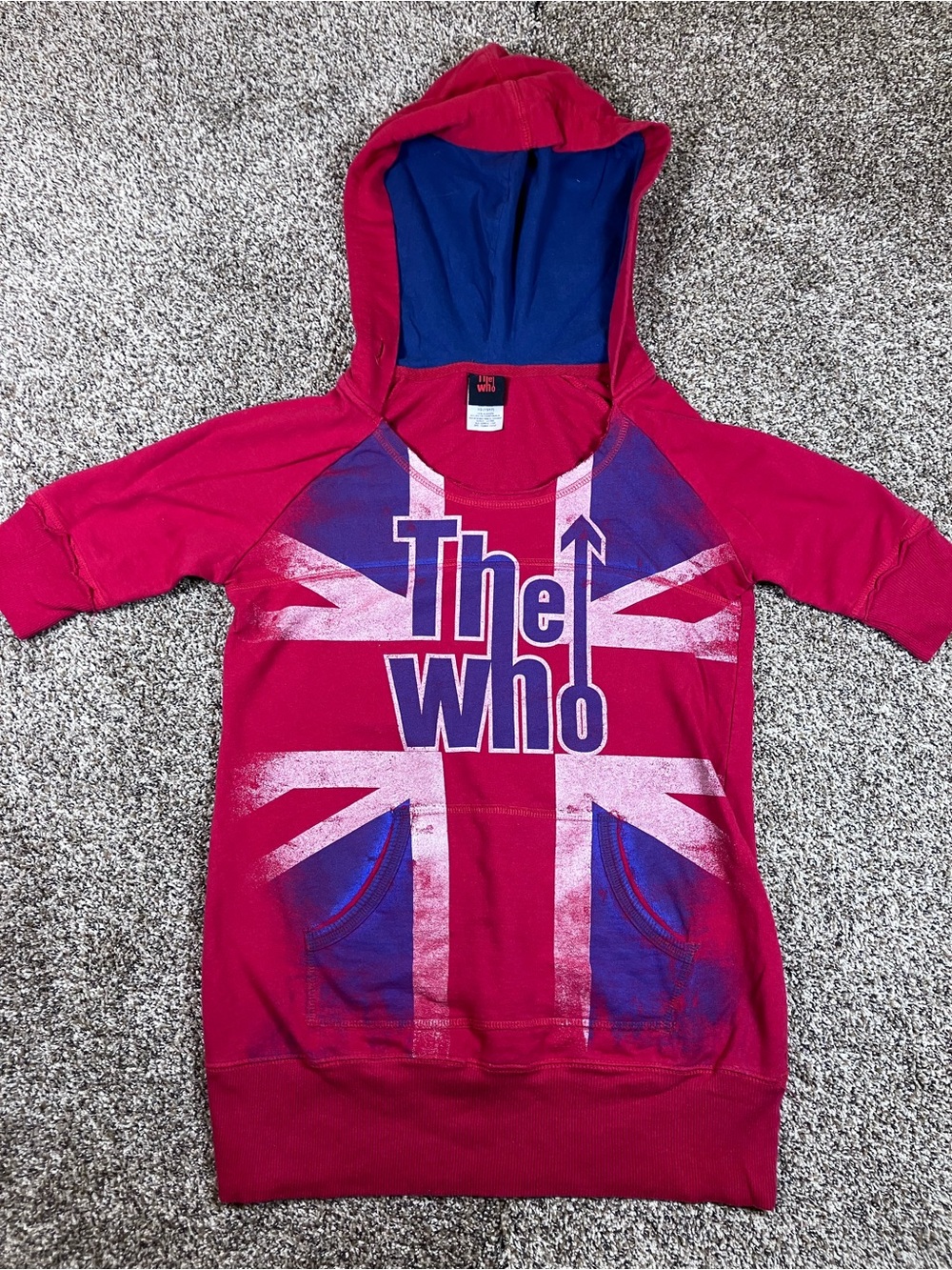 Kids' Fuchsia Pink Hooded Sweatshirt